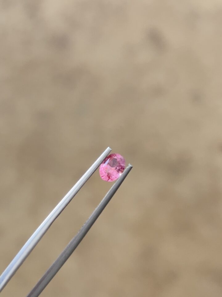 Rare Pathmaraja Gemstone CRT 65 – Natural Pink-Orange Pathmaraja Sapphire